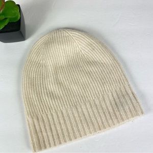 Nordstrom Cashmere Beanie Hat Ivory Cream